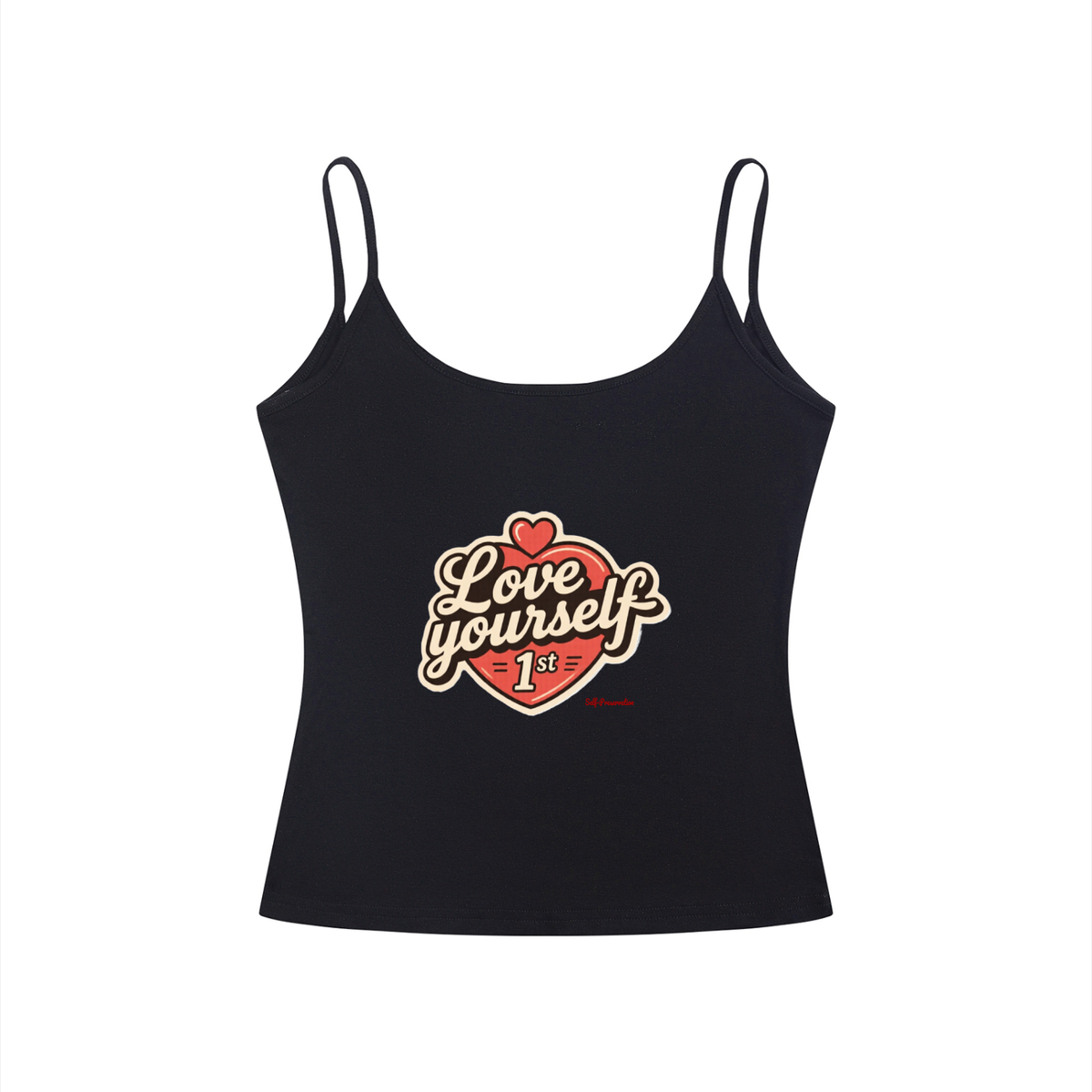 Love yourself 1st Women’s Slim Fit Open-Back Tank Top