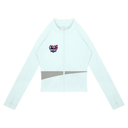I Love you! Women's Paneled Yoga Jacket