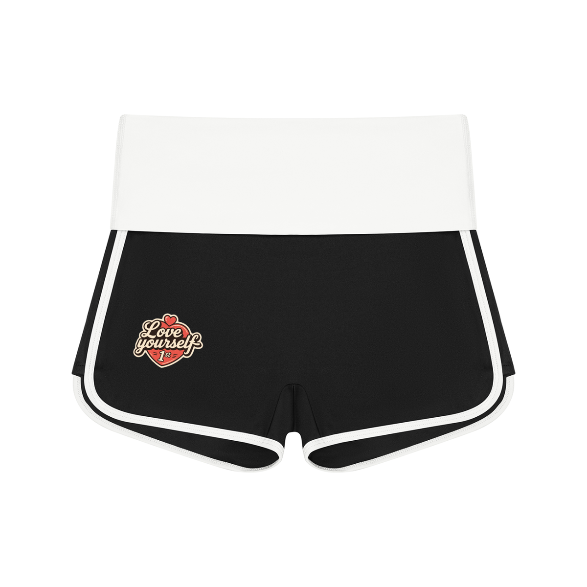Love Yourself 1st Women’s Block Yoga Shorts