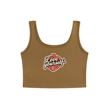 Love yourself 1st Women's Cropped Tank Top