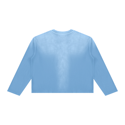 Feeling Lucky Unisex Sunfade Boxy Long Sleeve T-Shirt