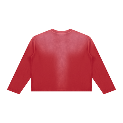Feeling Lucky Unisex Sunfade Boxy Long Sleeve T-Shirt