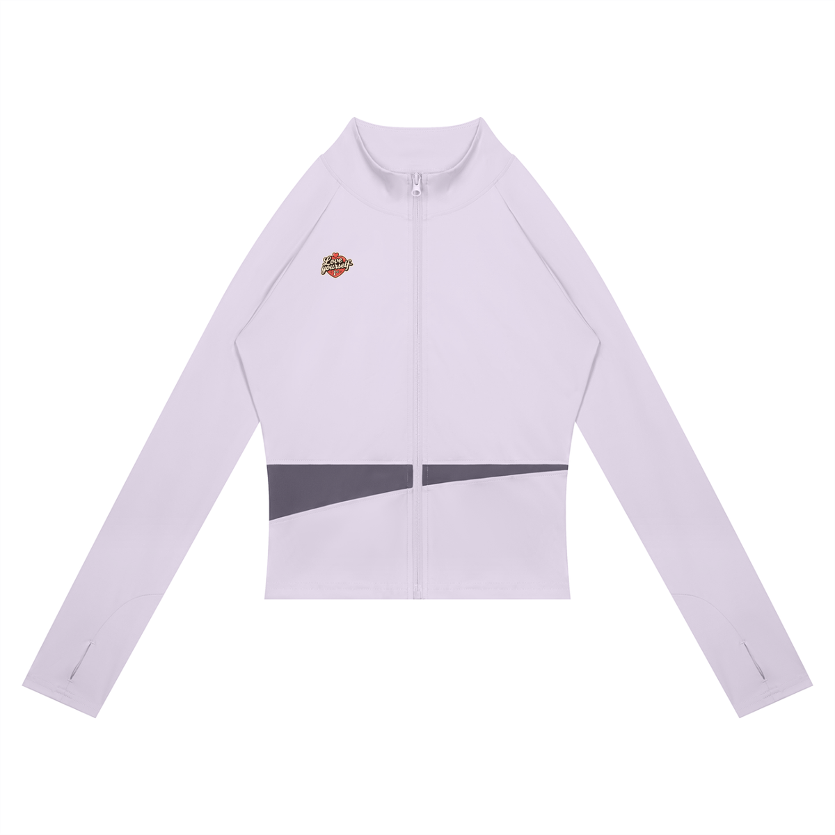 Love yourself 1st. Women's Paneled Yoga Jacket