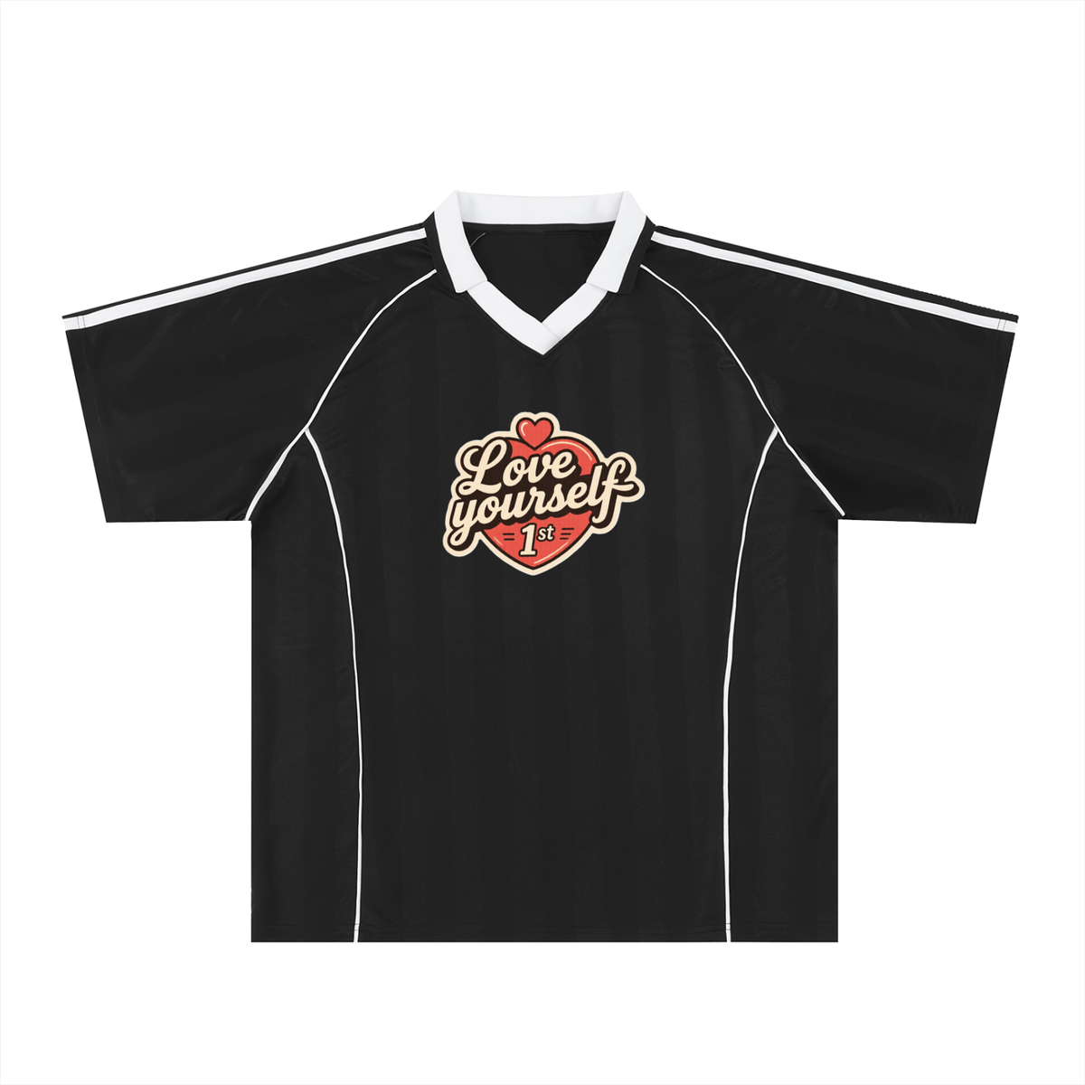 Shadow Stripe Collared Soccer Jersey